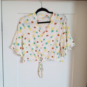 Lush Cropped Pineapple shirt